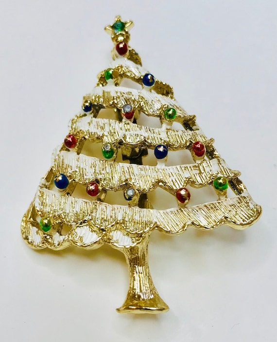 Vintage 1970s Gerry's Gold Colored Christmas Tree… - image 6