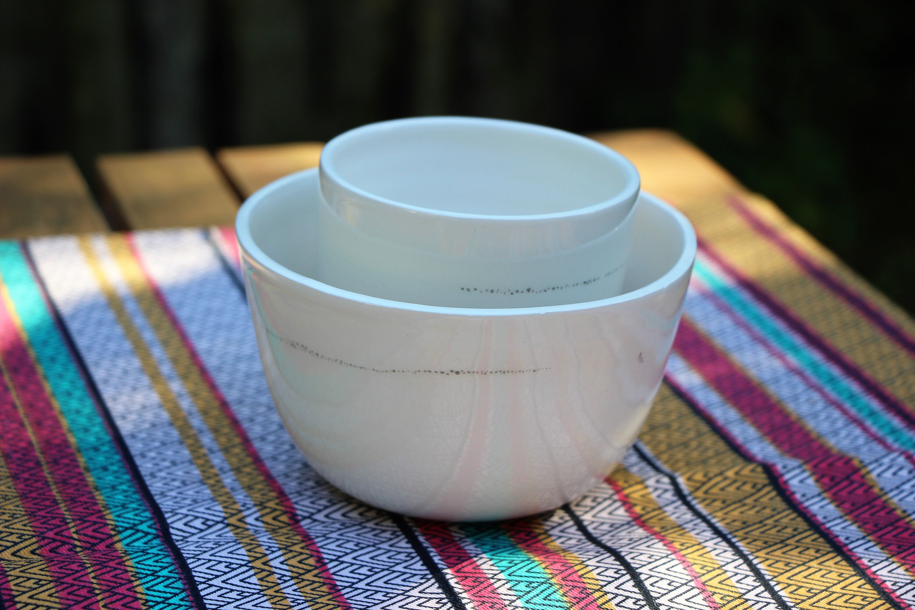 Bol/Tasse Blanche Artisanale