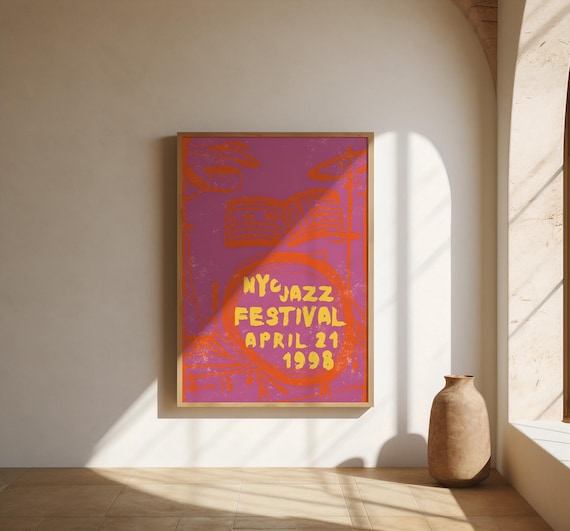 Vintage NYC Jazz Festival 1998 Poster | Fine Art Poster