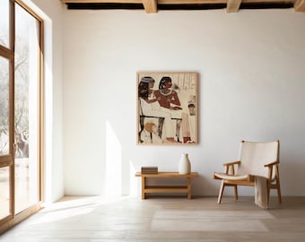 Ancient Egyptian Wall Art Printable – Vintage Egypt Painting – Digital Download