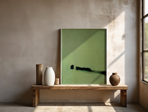Framed Fine Art Poster — Minimal Abstract Landscape — Museum-Quality Wall Art
