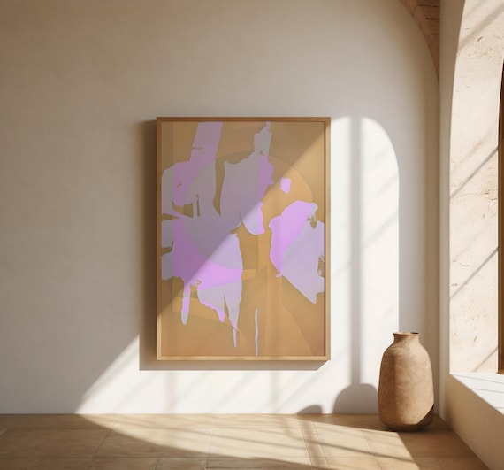 Lavender Blush Abstract Wall Art | Fine Art Poster