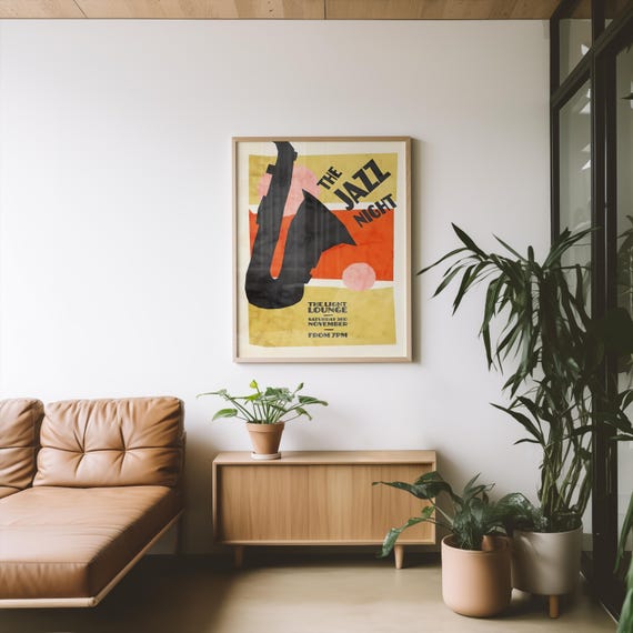 Printable Wall Art | Vintage Jazz Night Poster