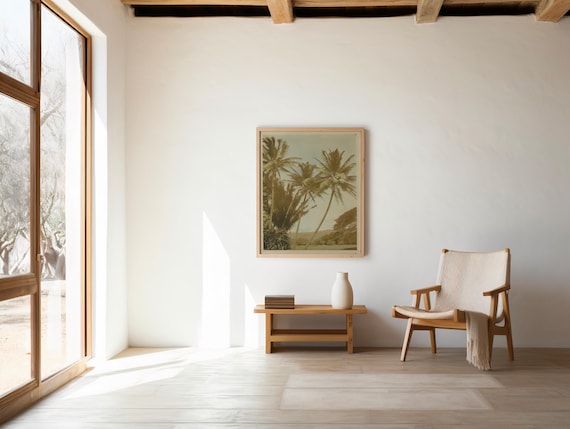 Vintage Palm Tree Print | Tropical Wall Art | Retro Photography | Digital Download