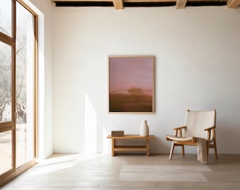 Warm Blush and Earthy Abstract Wall Art – Digital Download