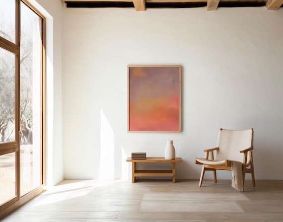 Warm Sunset Gradient Abstract | Digital Download