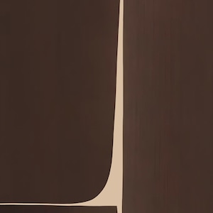 Digital Download: Modern Minimalist Brown Abstract Art Print | Neutral Wall Art | Contemporary Printable Poster image 7