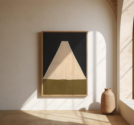 Neutral Geometric Abstract Art | Fine Art Poster