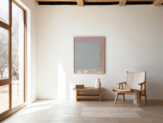 Soft Pastel Abstract Texture Print — Minimal Modern Wall Art (Digital Download)