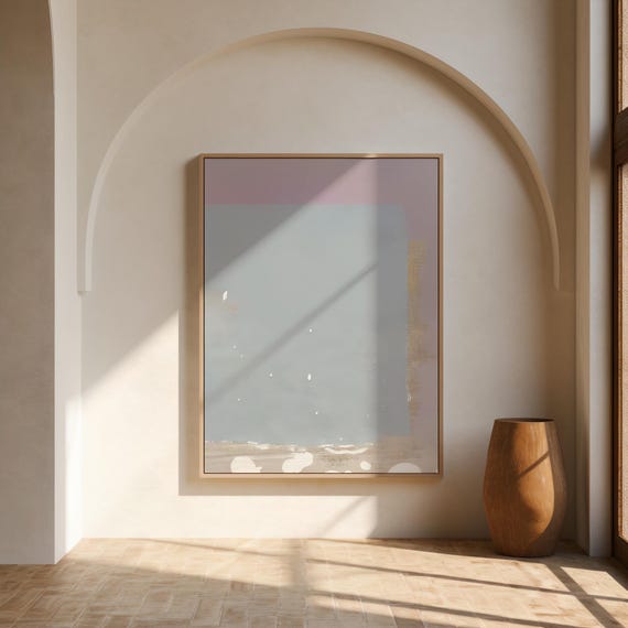 Soft Pastel Abstract Texture Print — Minimal Modern Wall Art (Digital Download)