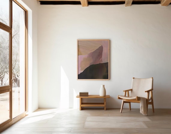 Modern Earthy Abstract with Painterly Texture – Digital Download