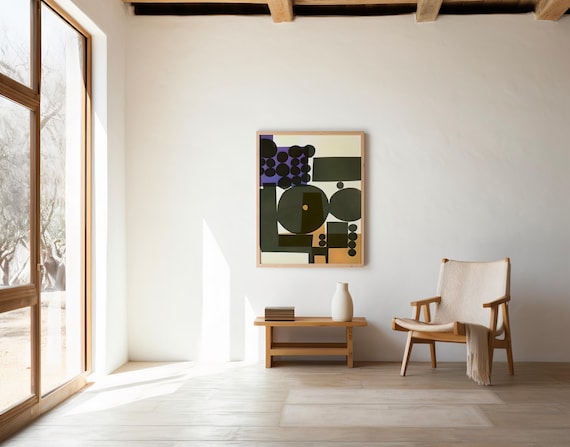 Modern Abstract Geometric Wall Art | Digital Download