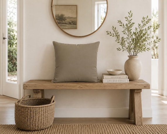 Taupe Outdoor Pillow | Solid Neutral – UV Resistant Patio Cushion