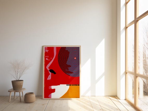 Vintage 1965 Melbourne Film Festival Printable Poster | Retro Mid-Century Wall Art Digital Download