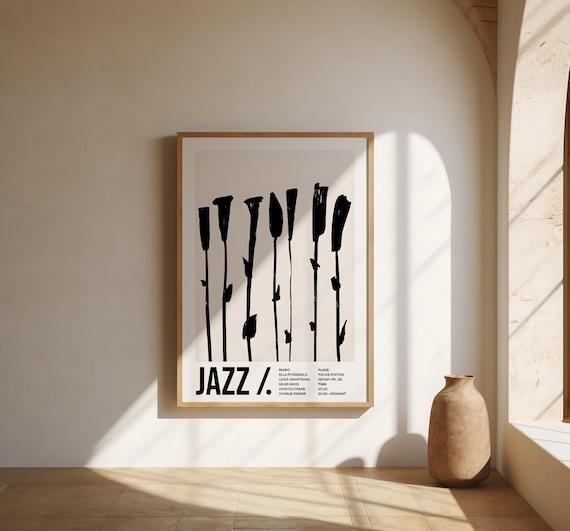 Minimalist Jazz Abstract Poster | Fine Art Poster