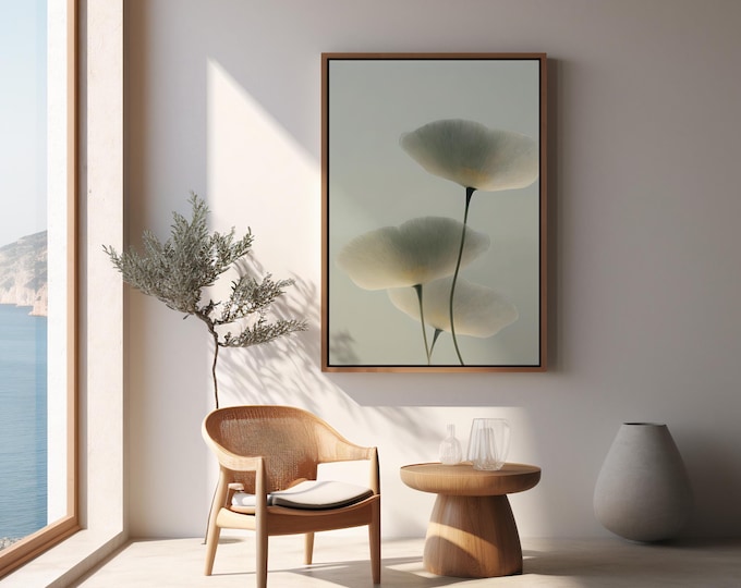 Featured listing image: Ginkgo Leaf Print: Minimalist Japandi Wall Art (Digital Download)