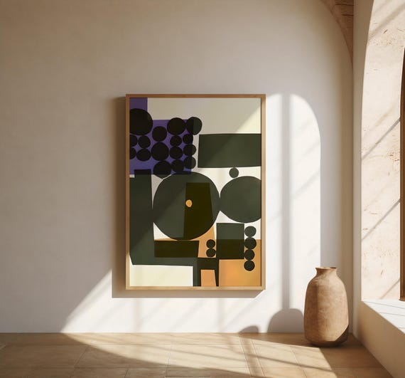 Modern Abstract Geometric Wall Art | Fine Art Poster