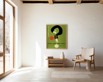 Vintage Billiards Art Print: Mid-Century Game Room Decor | Retro Sports Wall Poster Digital Download