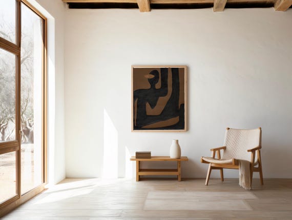 Digital Download | Abstract Figure Earth Tone Print