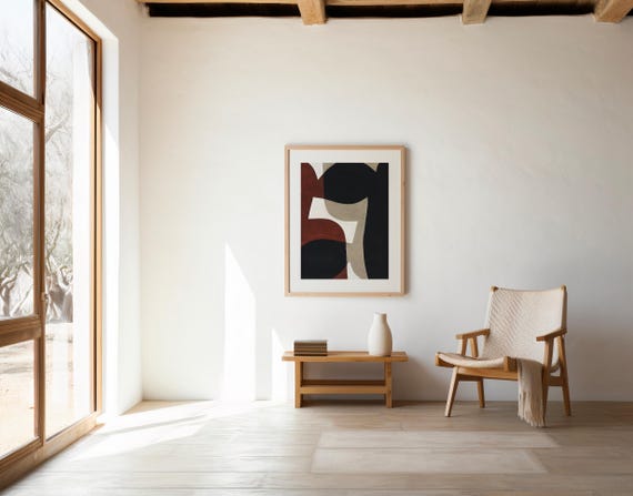 Abstract Modern Digital Print | Minimalist Geometric Wall Art | Digital Download