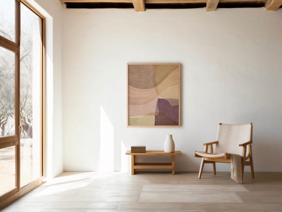 Neutral Abstract Line Art Printable | Modern Earthy Wall Decor (Digital Download)