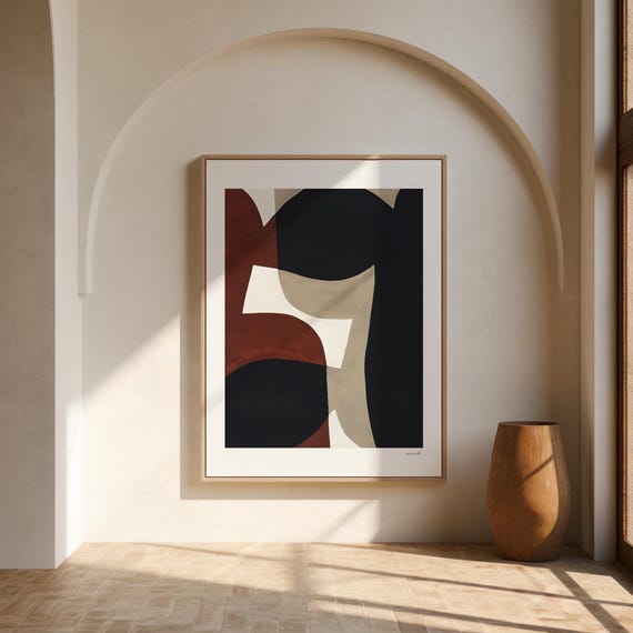 Abstract Modern Digital Print | Minimalist Geometric Wall Art | Instant Download