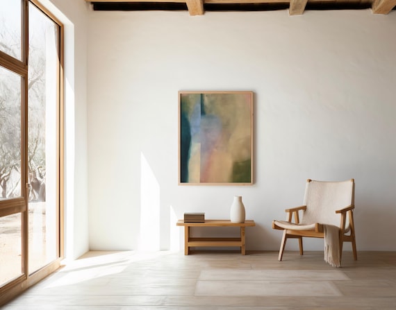 Modern Abstract Color Wall Art, Minimal Contemporary Decor | Digital Download