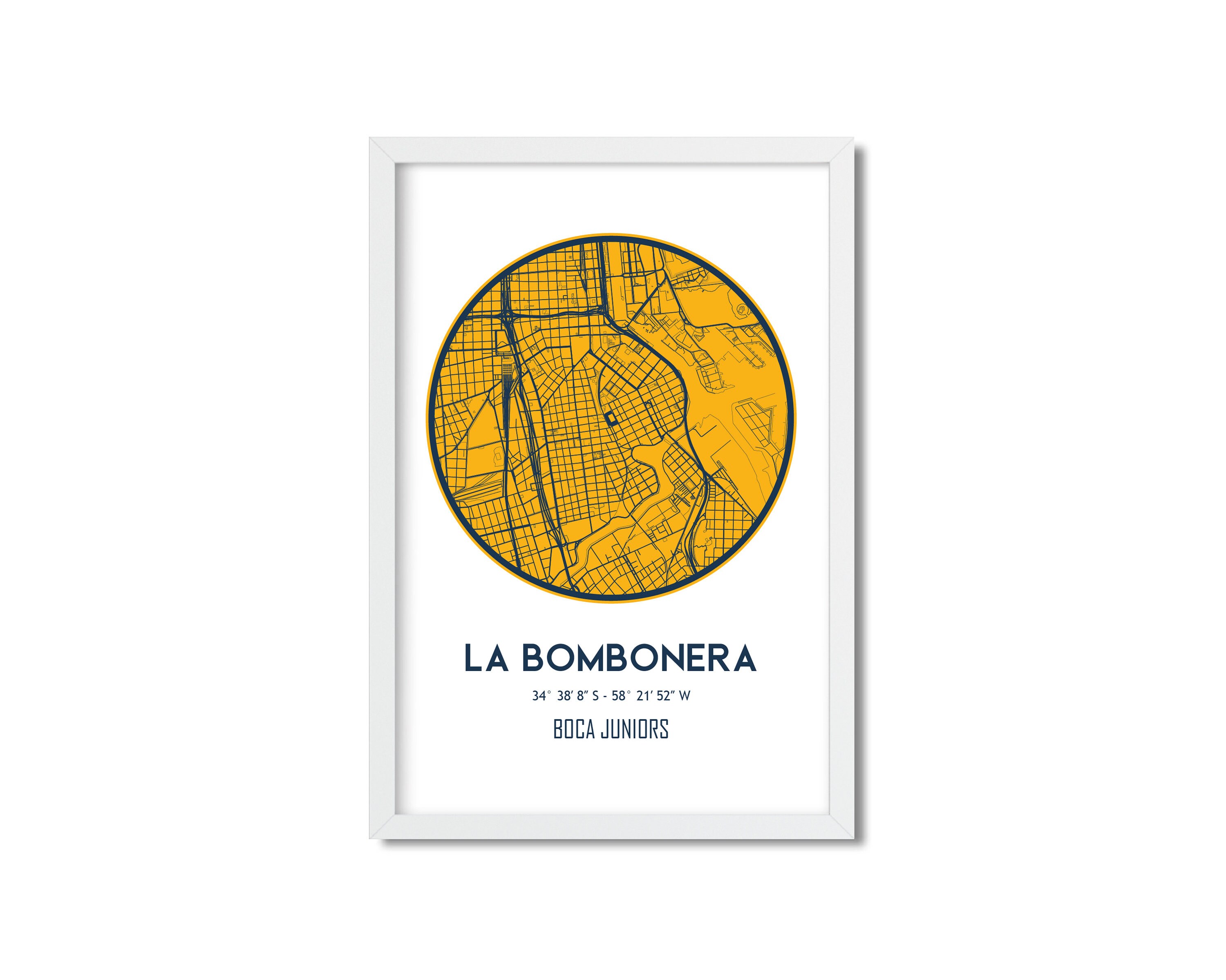 Boca Juniors La Bombonera Stadium, Argentinian Football, Soccer Poster