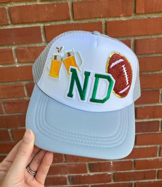 Notre Dame Inspired Adult Adjustable Trucker Hat Notre Dame