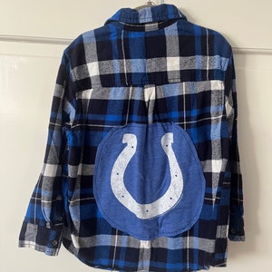 Kinder Indianapolis Colts Flanell | Jungen Indianapolis Colts Shirt | Kinder Colts Bekleidung