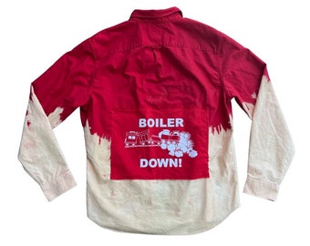 Indiana Universität Dip Dyed &quot;Boiler Down&quot; Shirt | Indiana Flanell | Indiana Hoodies Bekleidung | Kundenspezifisches Indiana-Hemd