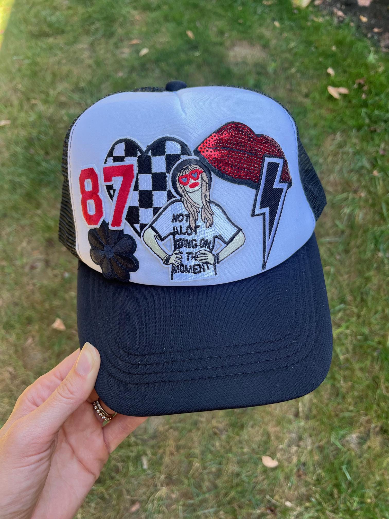 Custom Taylor Swift Travis Kelce hat Donna Kelce Rocks Custom Chiefs Hat, Fans Point Out Taylor  main image 2
