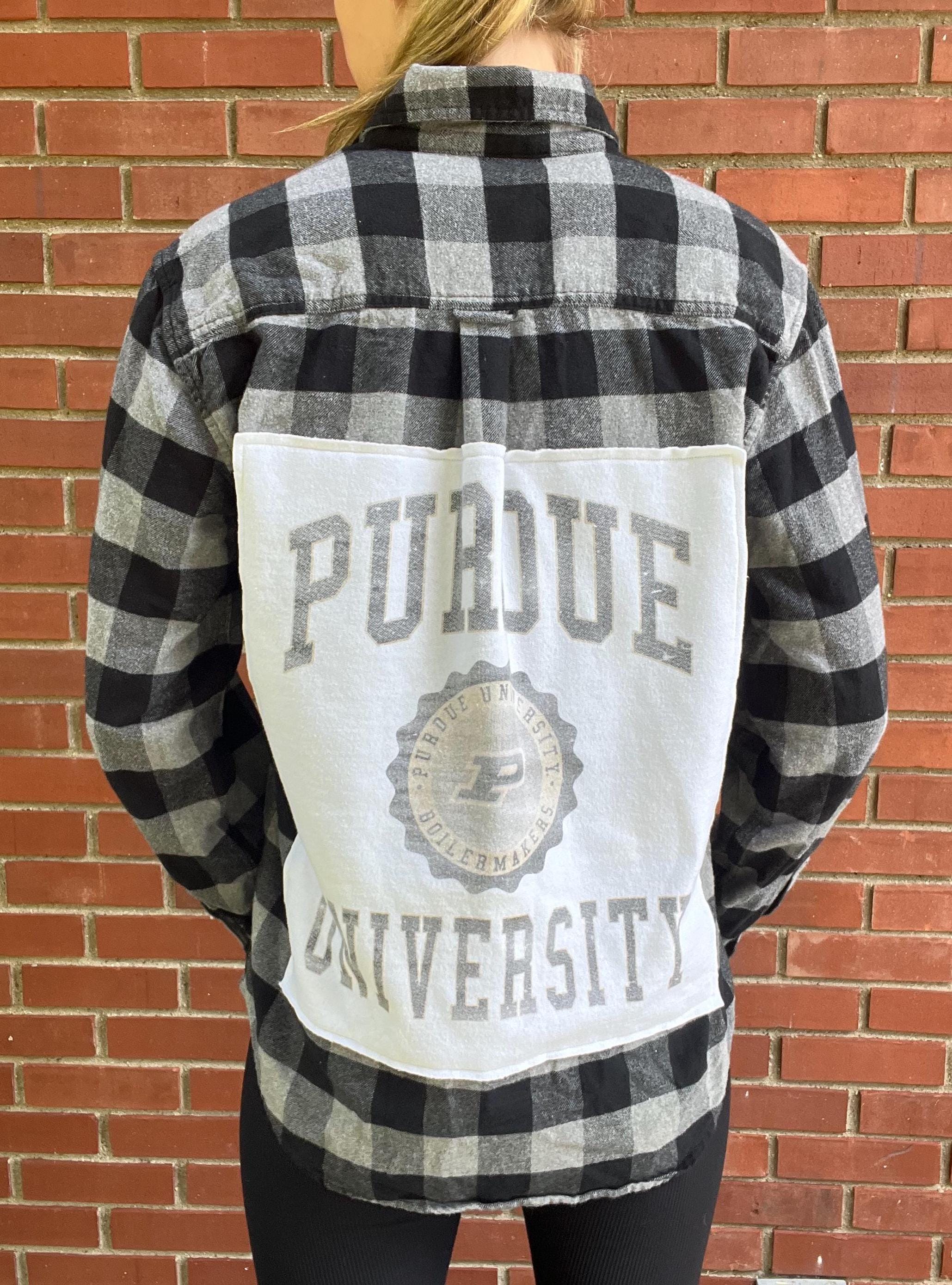 Purdue Universität Flanellhemd für Erwachsene | Unisex Purdue Flanell | Purdue Uni Bekleidung | Geschenk für Purdue Fan