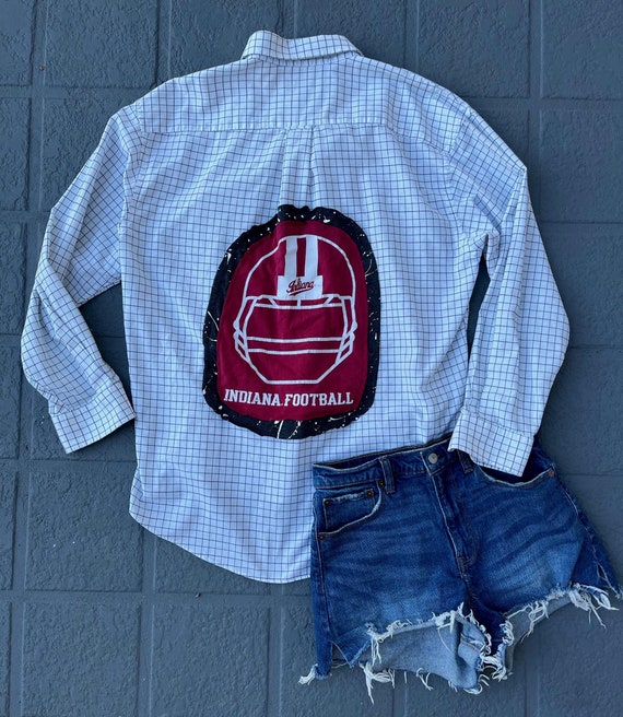 Indiana University Flannel | IU Football Flannel | Indiana Gear | IU Apparel | Custom Flannel | Collegiate Apparel | Hoosier Gear
