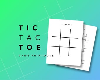 Tic-Tac-Toe-Spielvorlagen für lustige Familienabende