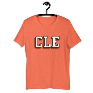 Cleveland CLE Block - Browns colorway - Unisex t-shirt