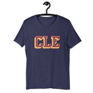 Cleveland CLE Block - Cavs colorway - Unisex t-shirt