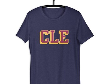 Cleveland CLE Block Cavs colorway Unisex t-shirt