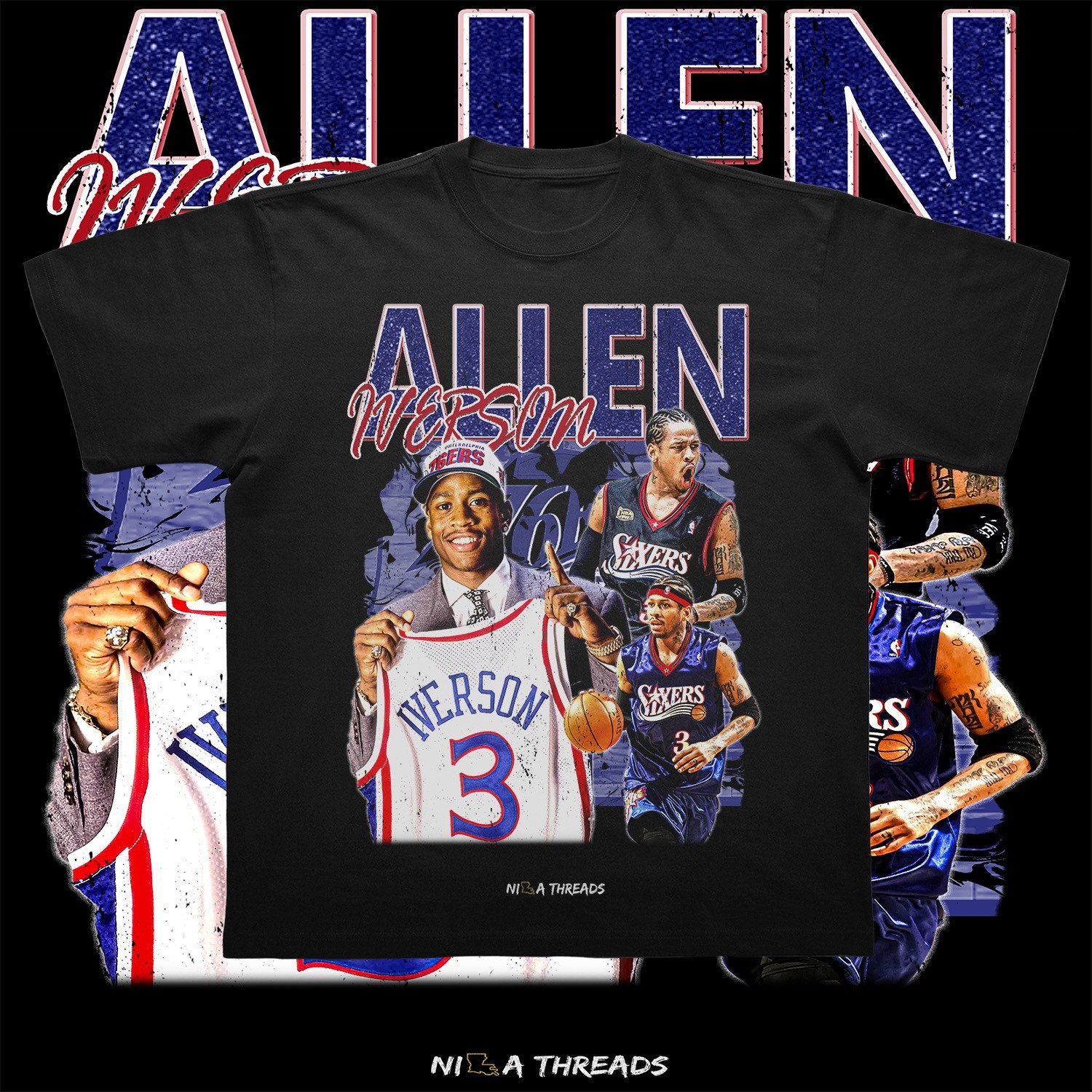 Allen Iverson Shirt, Allen Iverson Graphic Shirt