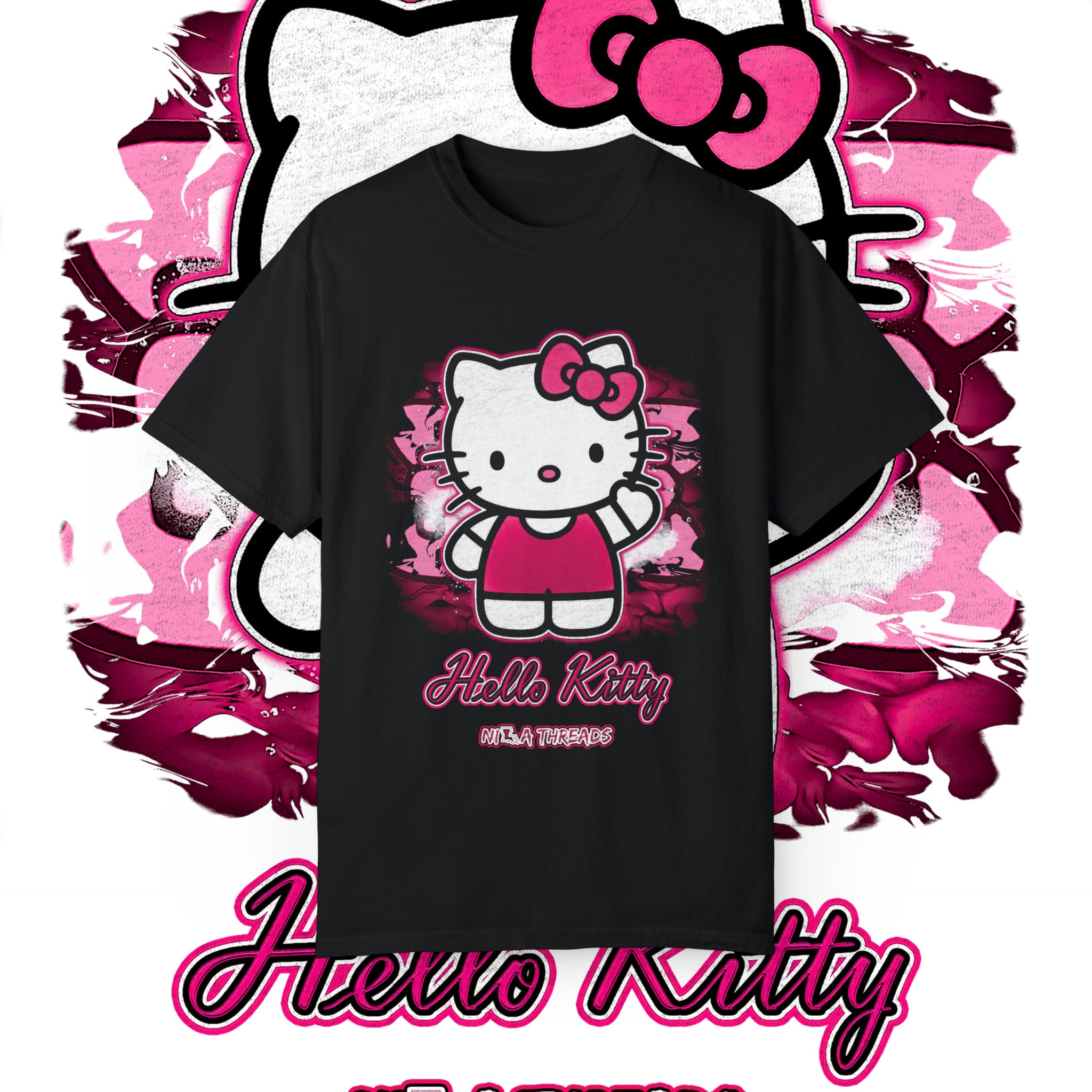 تفضلووووو  Cute tshirt designs, Hello kitty t shirt, Hello kitty