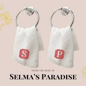 Personalized Monogram,His & Hers Monogram, Custom Embroidered Hand Towels, Personalized Unique Hand Towels, Embroidery Hand Towels
