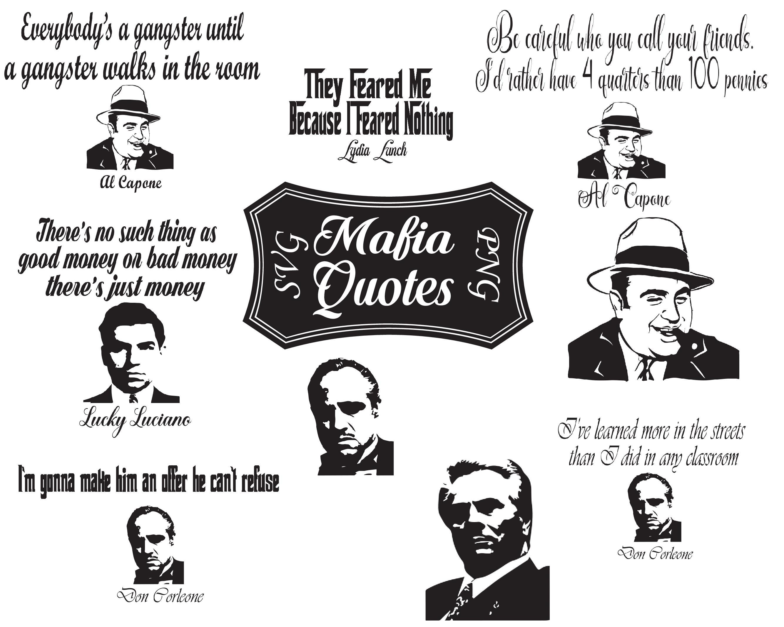 Mafia Sprüche SVG PNG, Mafia svg, mafia png, mafia bundle, al capone