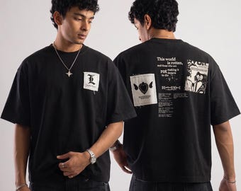Death Note RYUK Grphics Patch T Shirt Unisex Oversized