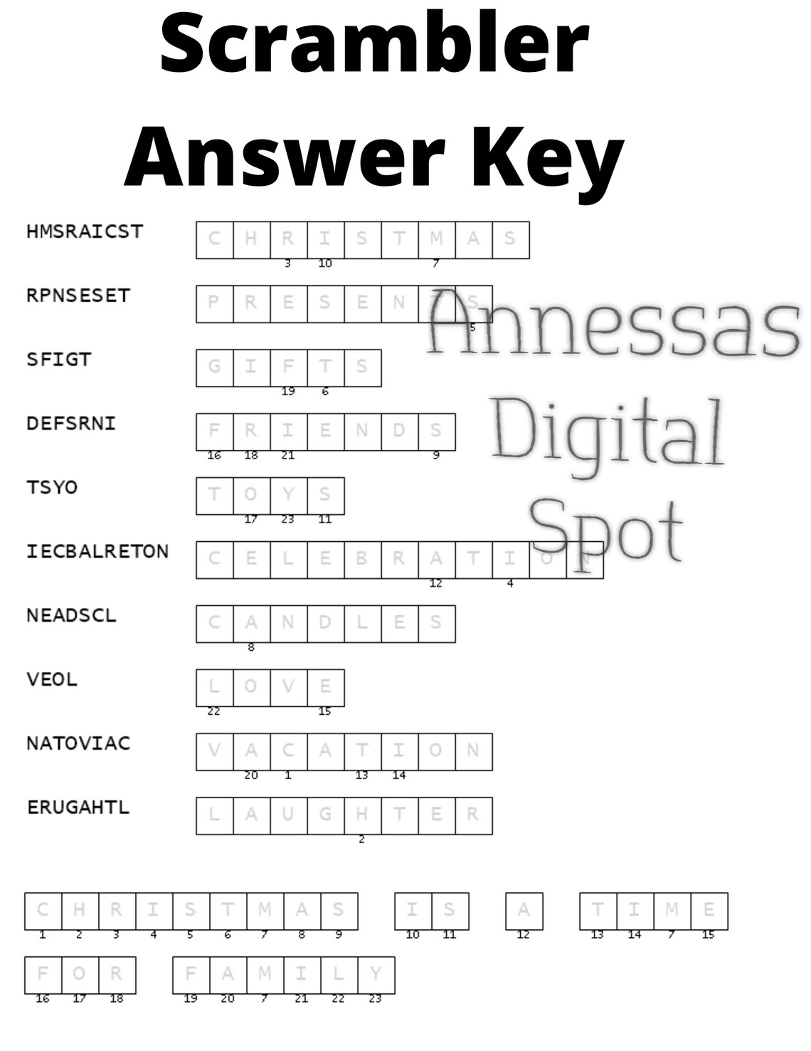 Christmas Puzzles Package, Xmas Game Bundle, Festive Games Etsy