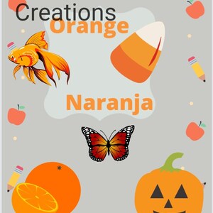 Spanish classroom decor, spanish classroom poster, Colors-English and Spanish