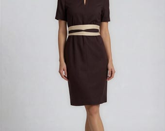 Viscose Spa Dress with Belt - Comfortable Therapist Uniform