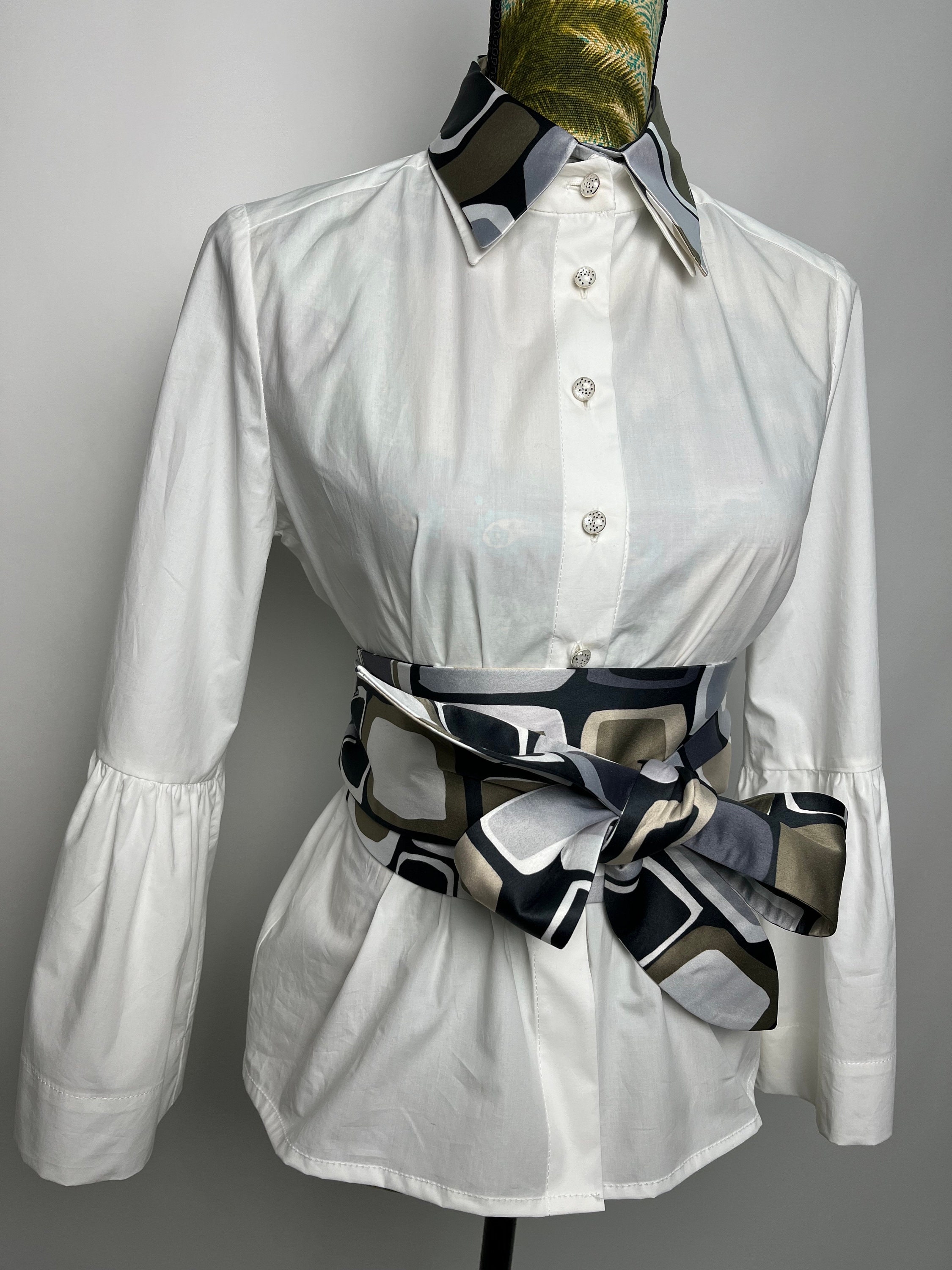 Boho Belt and Collar Set, Geometric Print, Women display picture 2