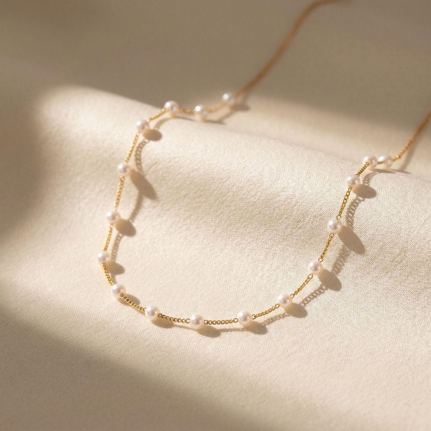 Acquista Collana di perle imitazione vintage di moda Collane di perle