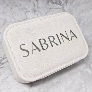 Portagioielli da viaggio / Portagioielli multifunzionale / Portagioielli personalizzato / Organizzatore per gioielli in pelle PU / Per donne, signore e ragazze