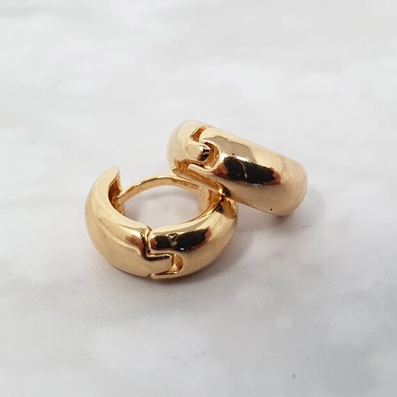 Creolen Ohrringe Gold Für Damen – 18K Vergoldet Mit Kristall, Hypoallergen & Perfekt Als Geschenk